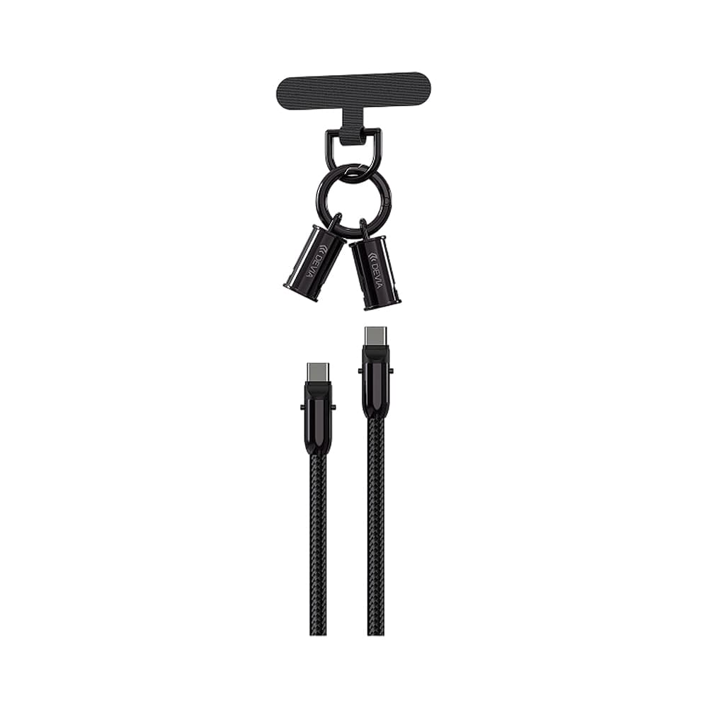 Anúncio: CORDÓN DE CABLE DEVIA EXTREME SPEED SERIES EC657 USB-C A USB-C PD 60 W 0.3 METROS NEGRO