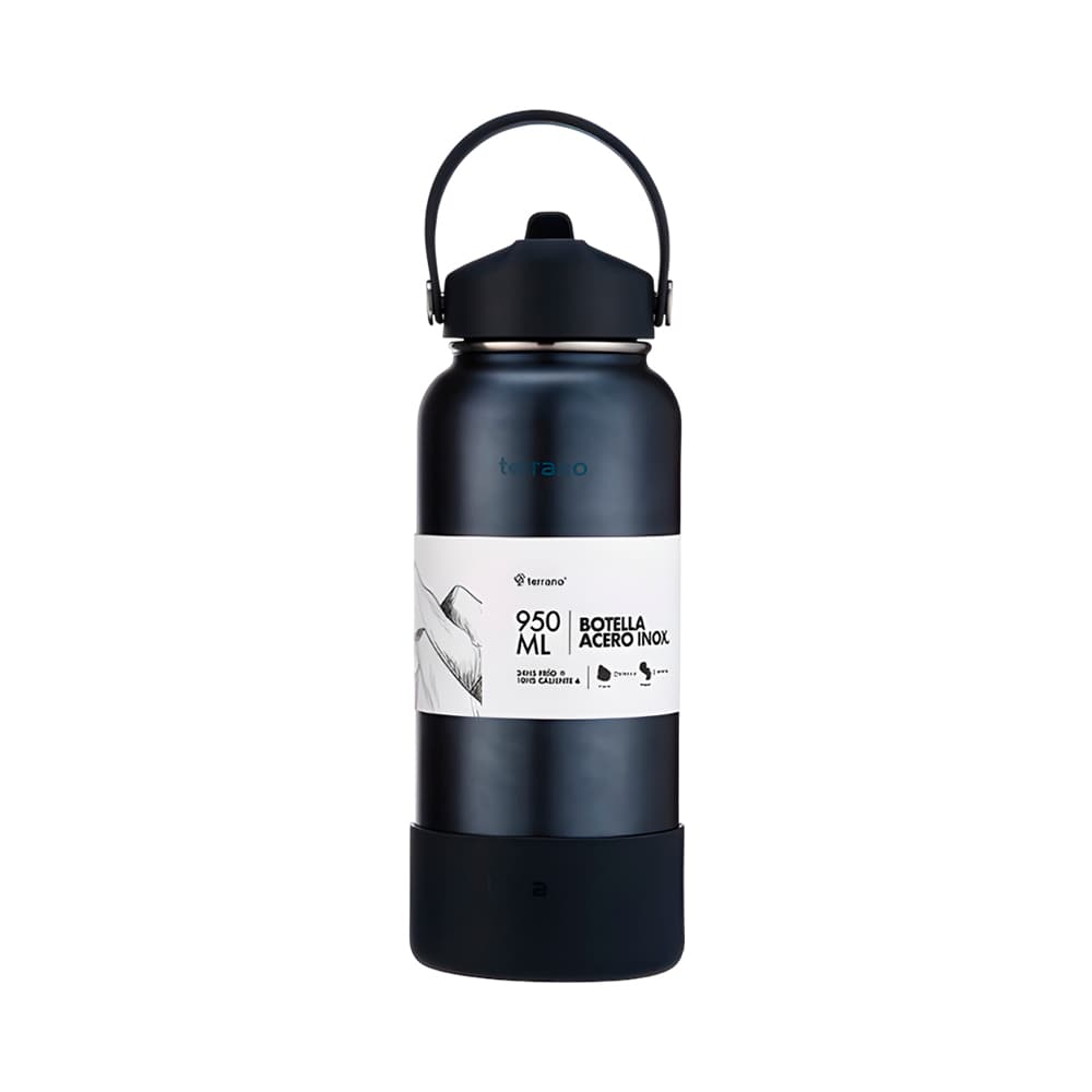 Anúncio: BOTELLA TÉRMICA TERRANO BOTA + PICO 950ML AZUL METALIZADO