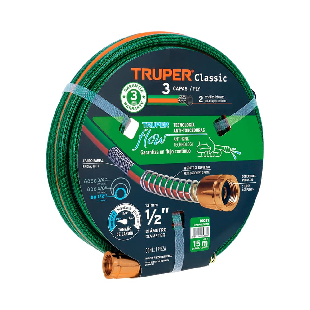 Anúncio: MANGUERA TRUPER 16031 1/2" 15M