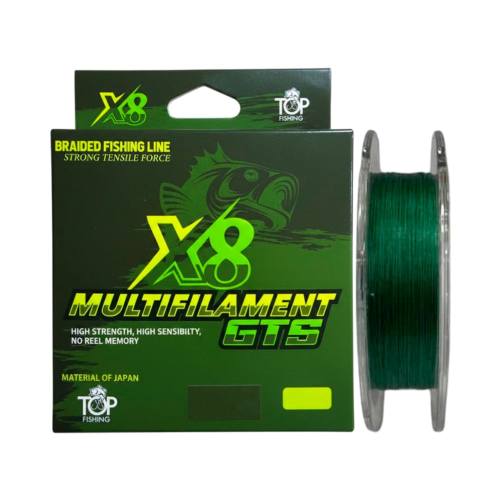 Anúncio: HILO DE PESCA TOP FISHING GTS 8X MULTIFILAMENTO 46KG 0.45MM 300M GREEN