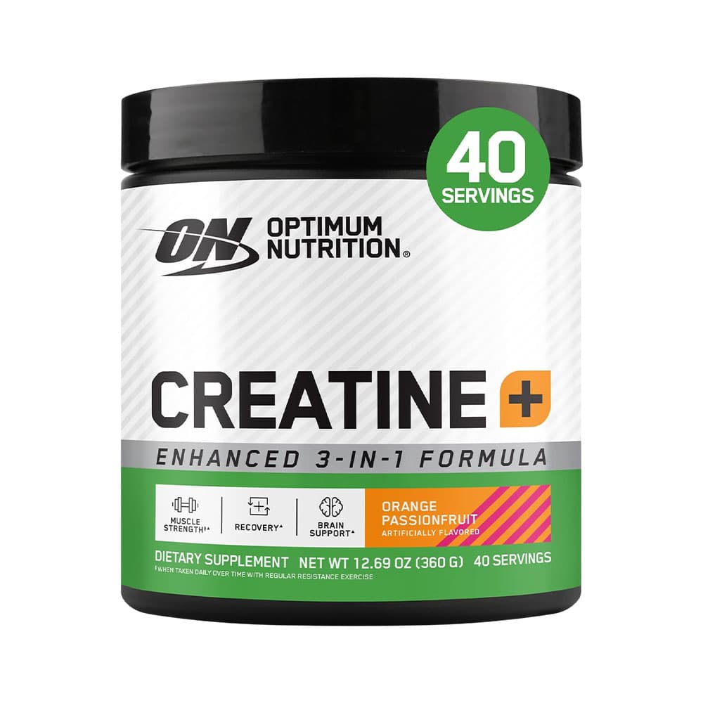 Anúncio: SUPLEMENTO OPTIMUM NUTRITION CREATINE+ ENHANCED 3-IN-1 ORANGE PASSIONFRUIT 360GR