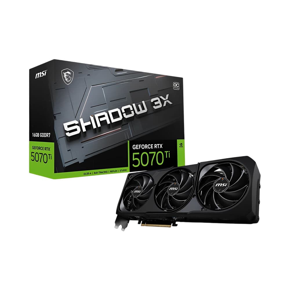 Anúncio: PLACA DE VIDEO MSI NVIDIA GEFORCE RTX 5070 TI SHADOW 3X OC 16GB
