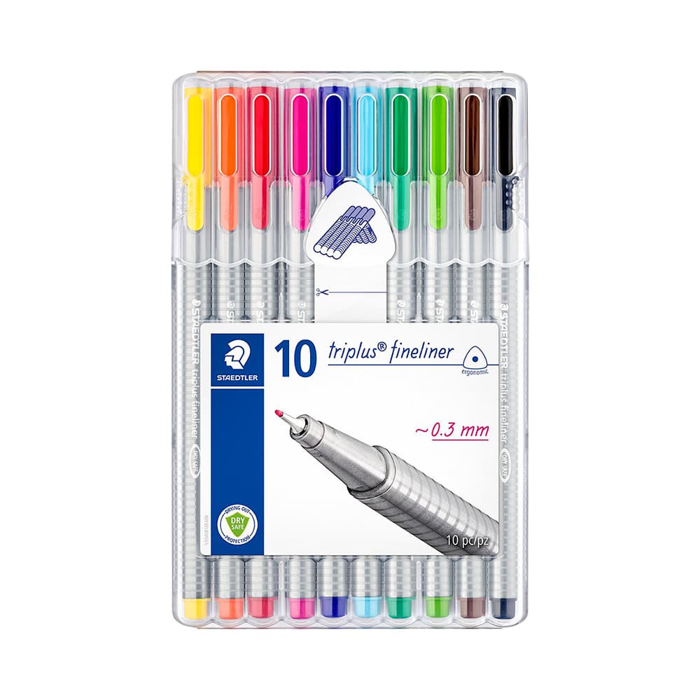 Anúncio: MARCADOR STAEDTLER TRIPLUS FINELINER 334 SB10 10 UNIDADES
