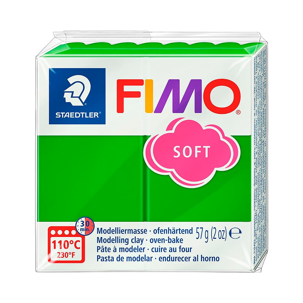 Anúncio: PASTA DE MODELAR STAEDTLER FIMO SOFT 8020 0370 A4 57GR 53 VERDE TROPICAL