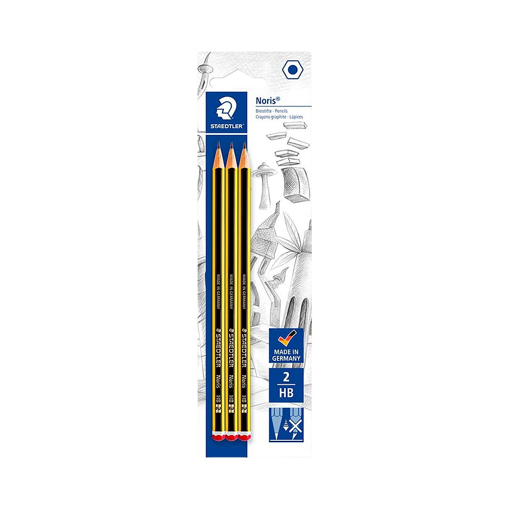 Anúncio: LÁPIZ DE GRAFITO STAEDTLER NORIS 120 HB 2 120-2BK3DA 3 UNIDADES