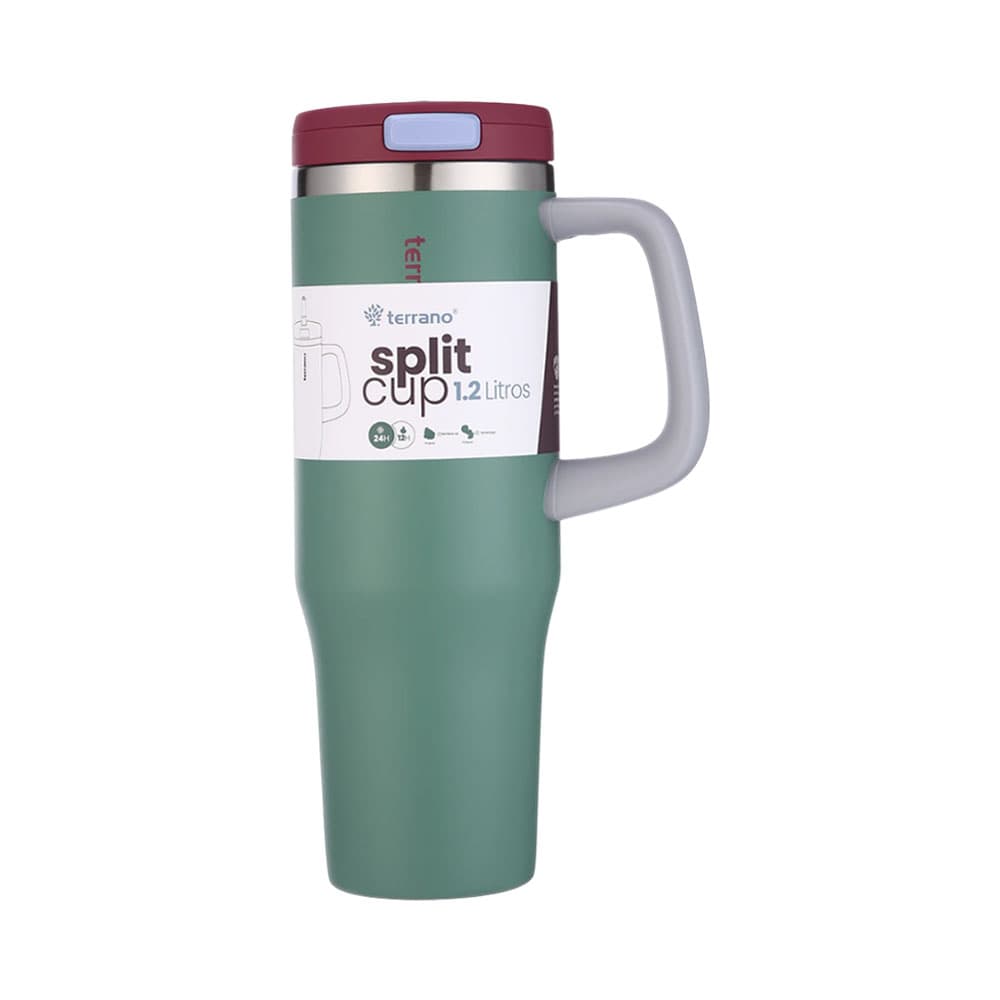 Anúncio: VASO TÉRMICO TERRANO SPLIT CUP 1.2L VERDE OLIVA