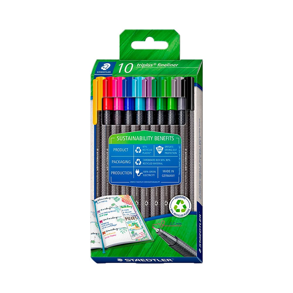 Anúncio: MARCADOR STAEDTLER TRIPLUS FINELINER 334 RC10 10 UNIDADES
