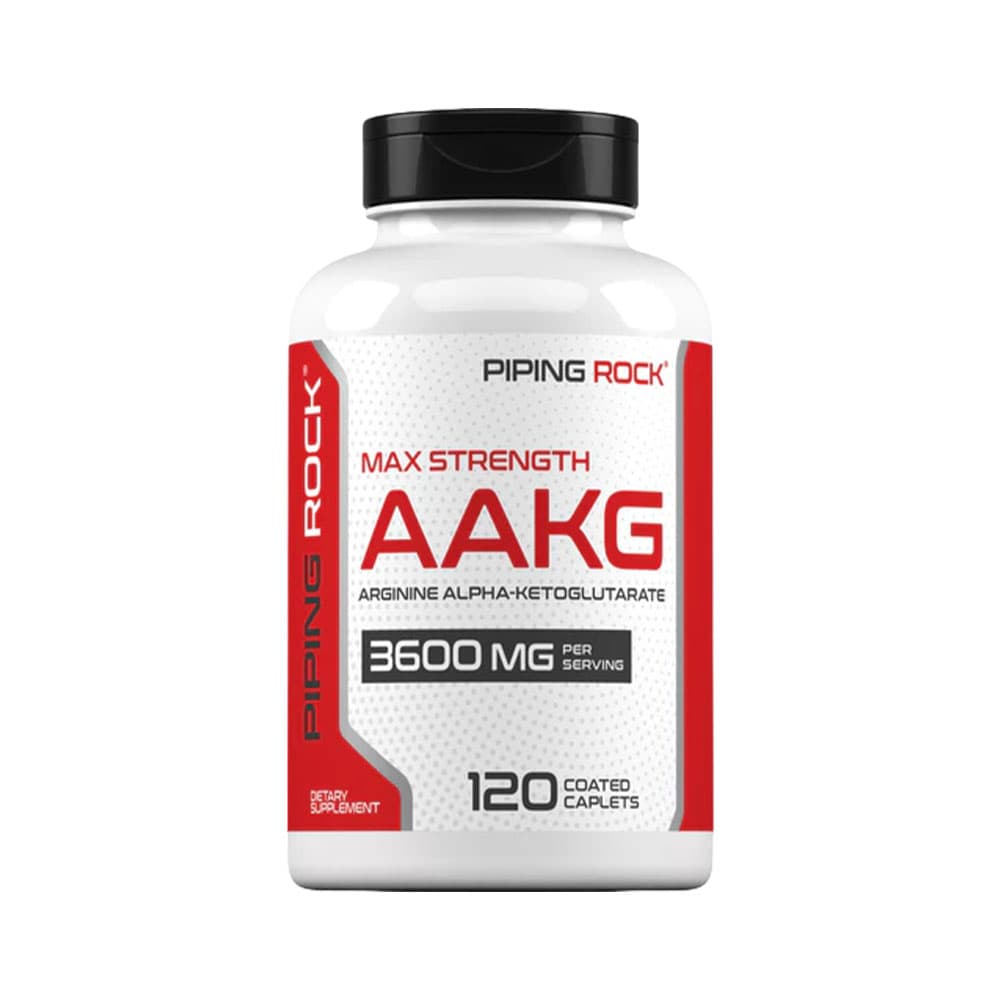 Anúncio: VITAMINA PIPING ROCK MAX STRENGTH AAKG 3600MG 120 CÁPSULAS