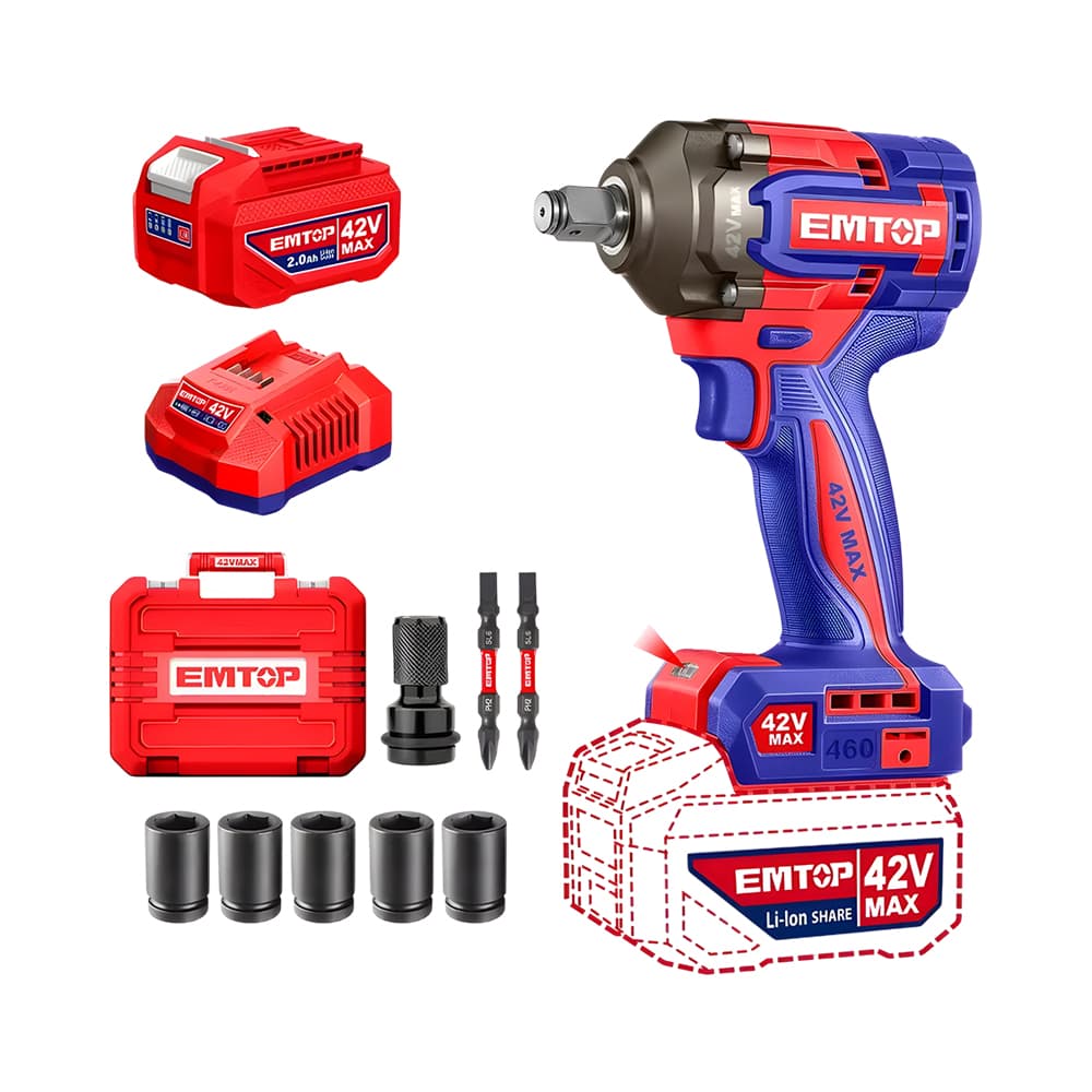 Anúncio: LLAVE DE IMPACTO INALÁMBRICO EMTOP ECIWL42461 460 NM
