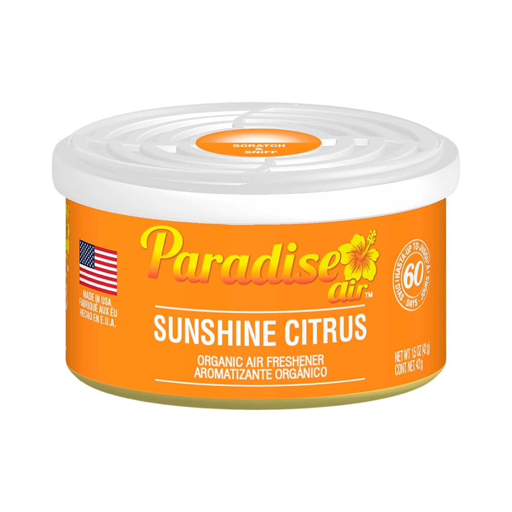 Anúncio: AMBIENTADOR PARA AUTOS PARADISE ORG-0012 CAN SUNSHINE CITRUS