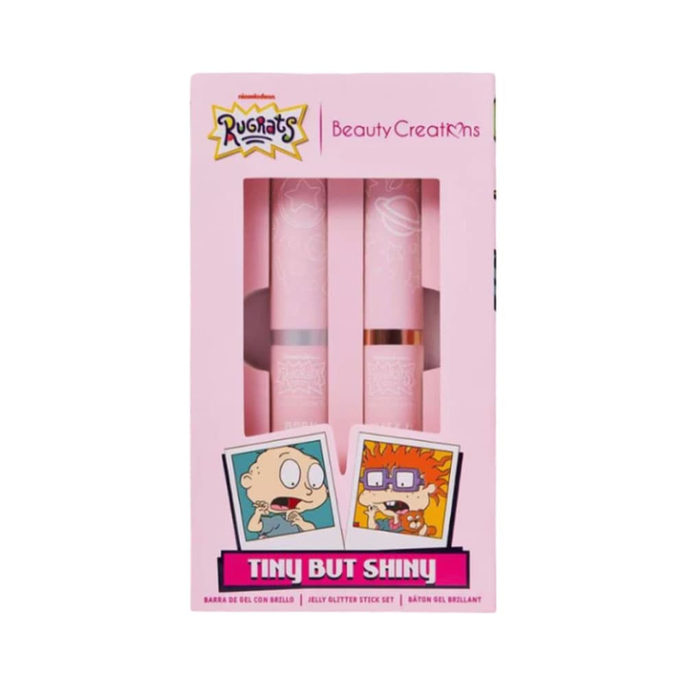 Anúncio: SET DE COSMÉTICOS BEAUTY CREATIONS RUGRATS TINY BUT SHINY JELLY GLITTER STICK 2 PIEZAS