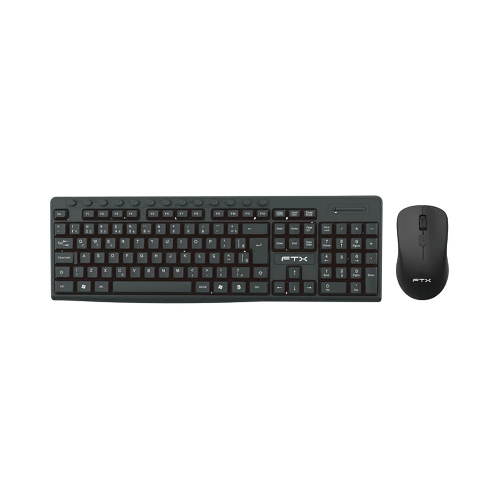 Anúncio: TECLADO Y MOUSE FTX FTXKM250 WIRELESS PORTUGUÉS BLACK