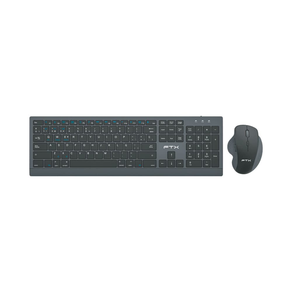 Anúncio: TECLADO Y MOUSE FTX FTXKM500 WIRELESS ESPAÑOL BLACK