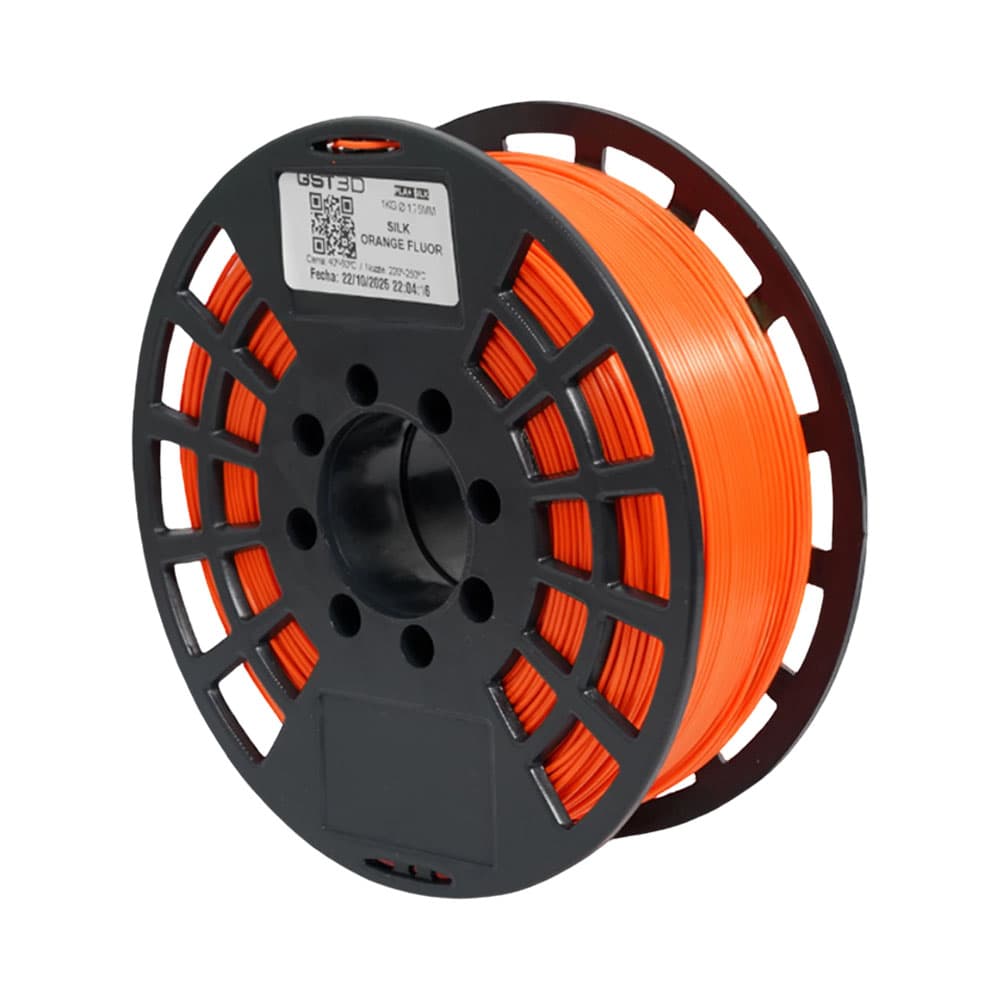 Anúncio: FILAMENTO 3D GST3D PLA+ SILK BLACK EDITION ORANGE FLUOR