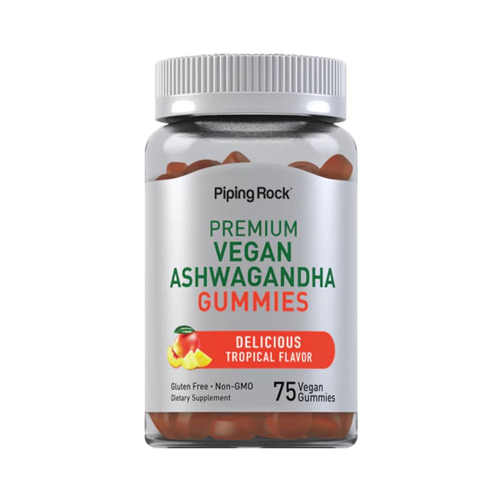 Anúncio: VITAMINA PIPING ROCK ASHWAGANDHA DELICIOUS TROPICAL 75 GUMMIES