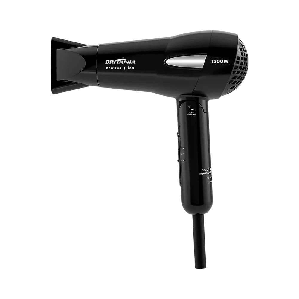 Anúncio: SECADOR PARA CABELLO BRITANIA BSC1200 TRAVEL BIVOLT