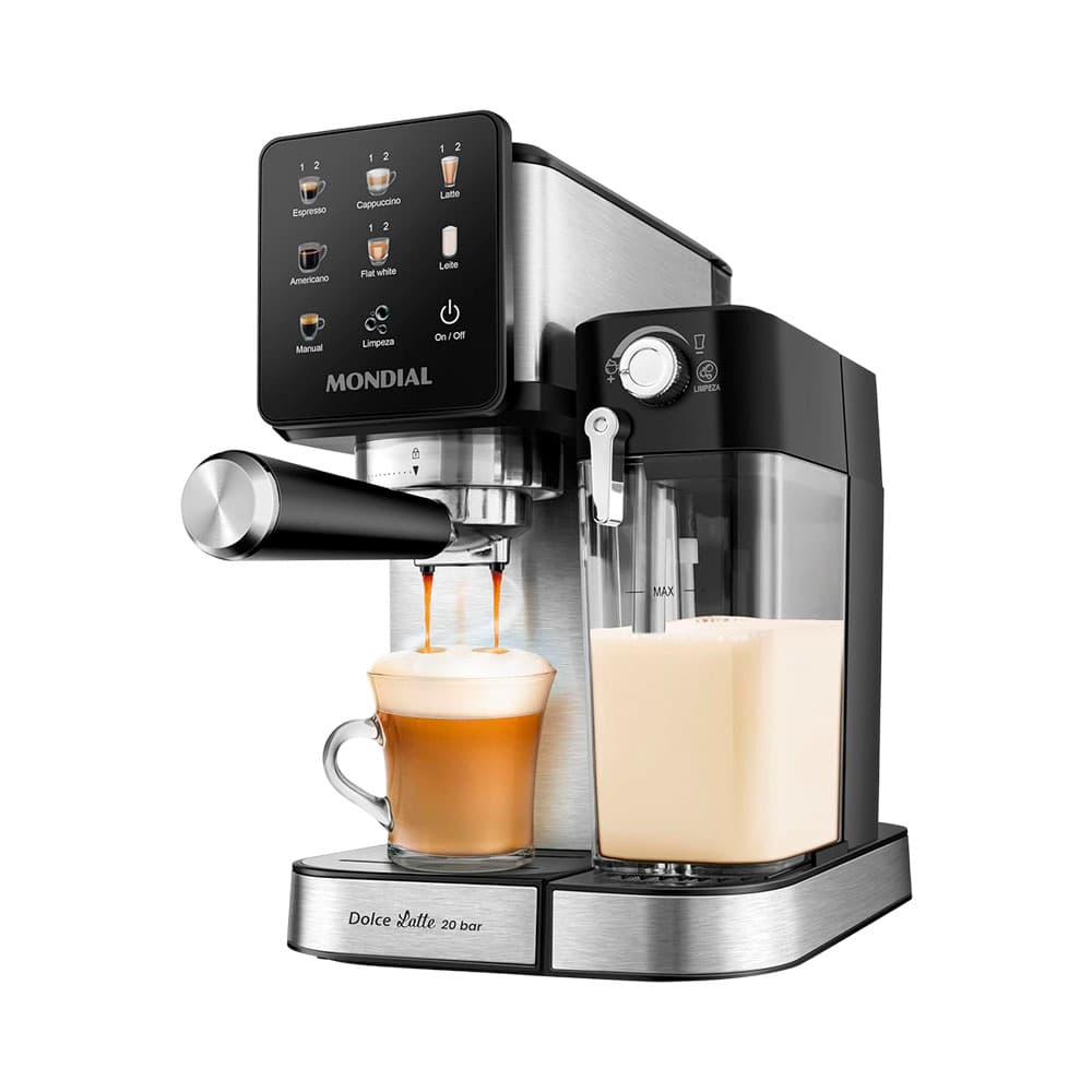 Anúncio: CAFETERA ESPRESSO MONDIAL DOLCE LATTE C-28-ECL 220V PLATA/NEGRO