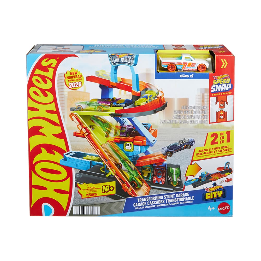 Anúncio: PISTA DE JUEGO MATTEL HOT WHEELS CITY SPEED SNAP GARAJE DE ACROBACIAS TRANSFORMABLE JHL93