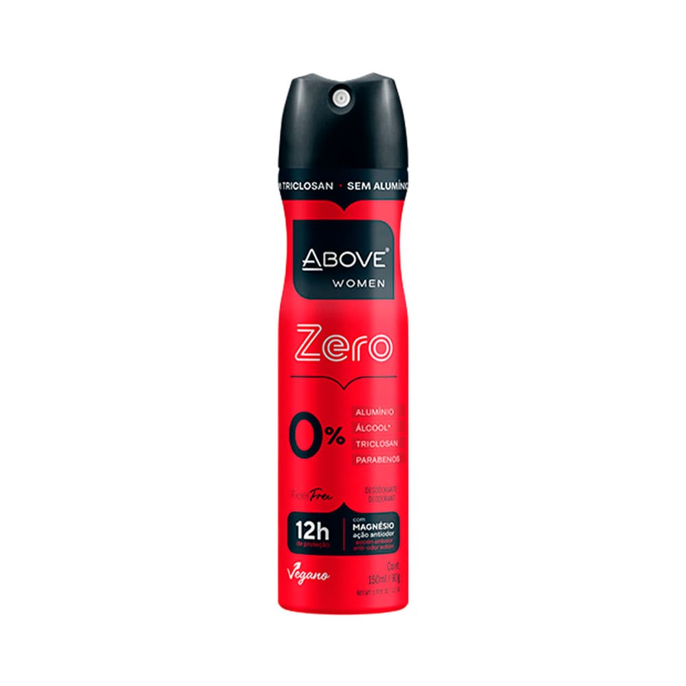 Anúncio: DESODORANTE ABOVE WOMEN ZERO FEEL FREE 12H 150ML