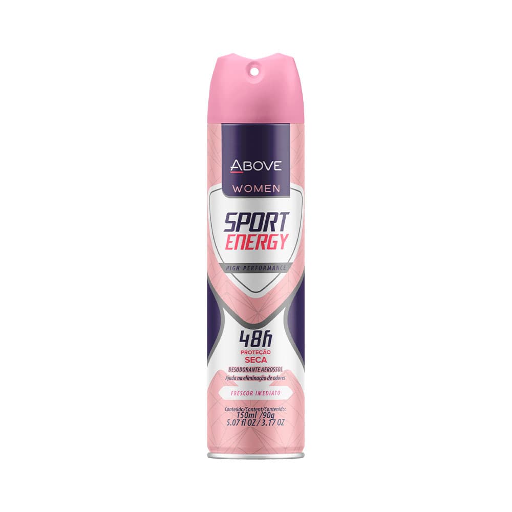 Anúncio: DESODORANTE ABOVE WOMEN SPORT ENERGY 48H 150ML