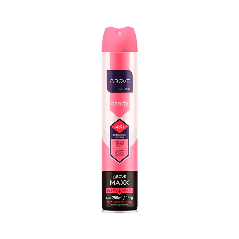 Anúncio: DESODORANTE ABOVE WOMEN CANDY 48H 250ML