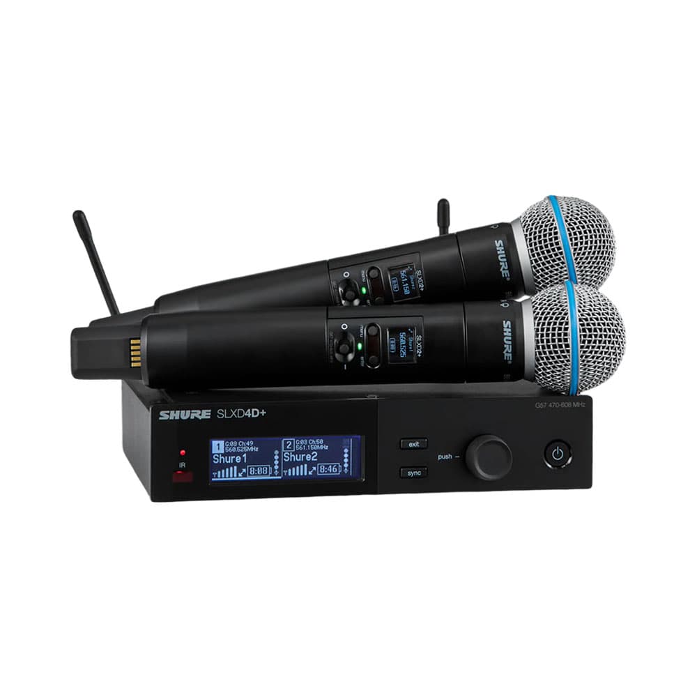 Anúncio: MICRÓFONO DUPLO SHURE SLXD24+/BETA58