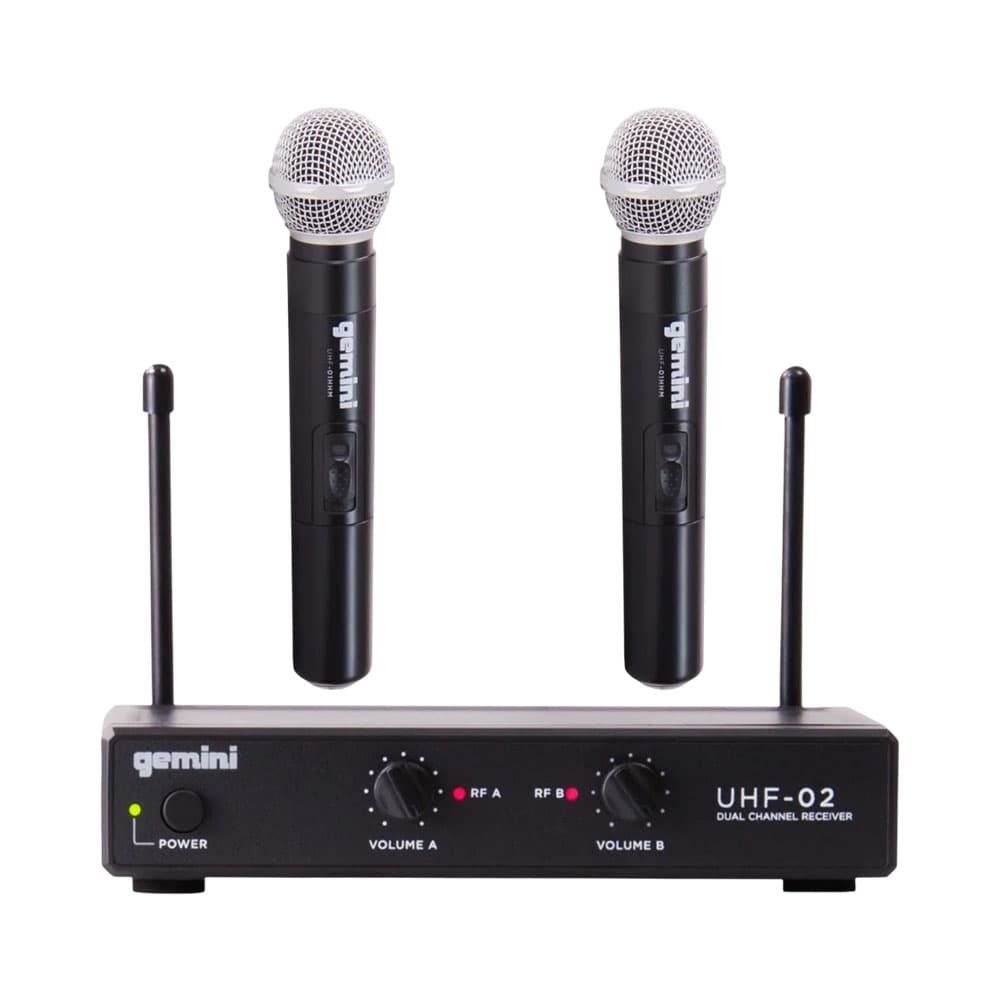 Anúncio: MICRÓFONO DUPLO GEMINI UHF-02M