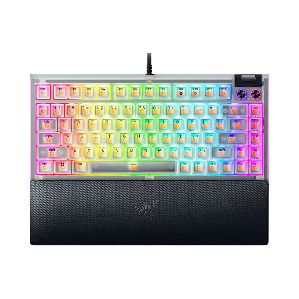 Anúncio: TECLADO RAZER RZ03-05003600 BLACKWIDOW V4 PHANTOM WHITE