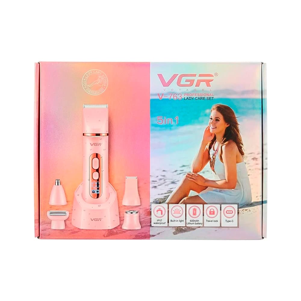 Anúncio: SET VGR V-763 DEPILADOR LADY CARE 5-IN-1 ROSA