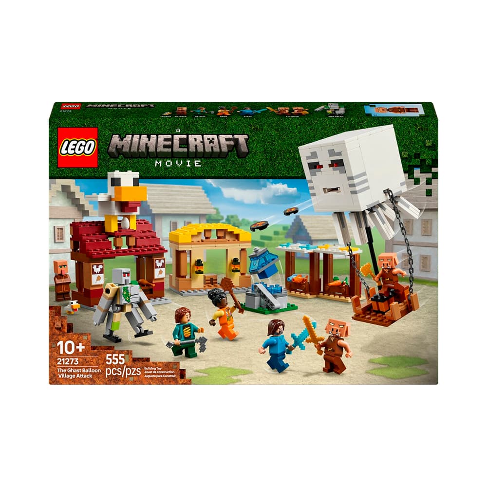 Anúncio: JUGUETE DE CONSTRUCCIÓN LEGO MINECRAFT MOVIE THE GHAST BALLOON VILLAGE ATTACK 21273 555 PIEZAS