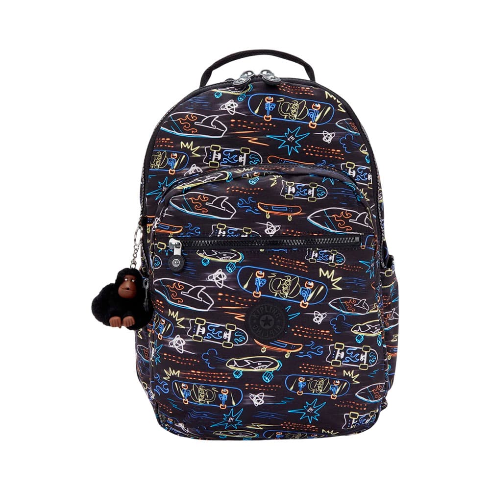 Anúncio: MOCHILA KIPLING SEOUL LAP NEON SKATE
