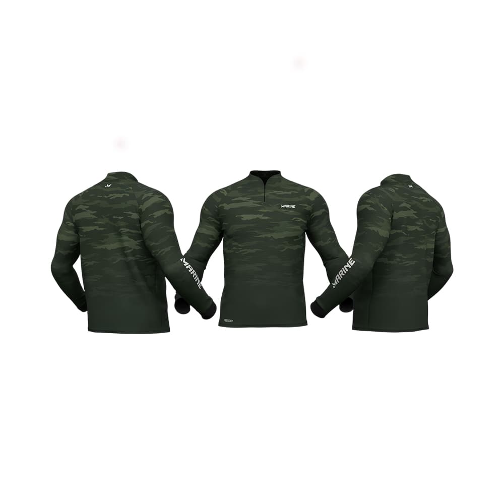 Anúncio: CAMISA DE PESCA MARINE CAMMO SIN CAPUCHA VERDE