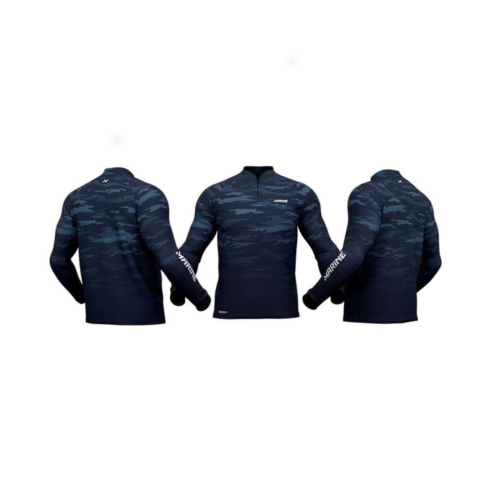 Anúncio: CAMISA DE PESCA MARINE CAMMO SIN CAPUCHA AZUL