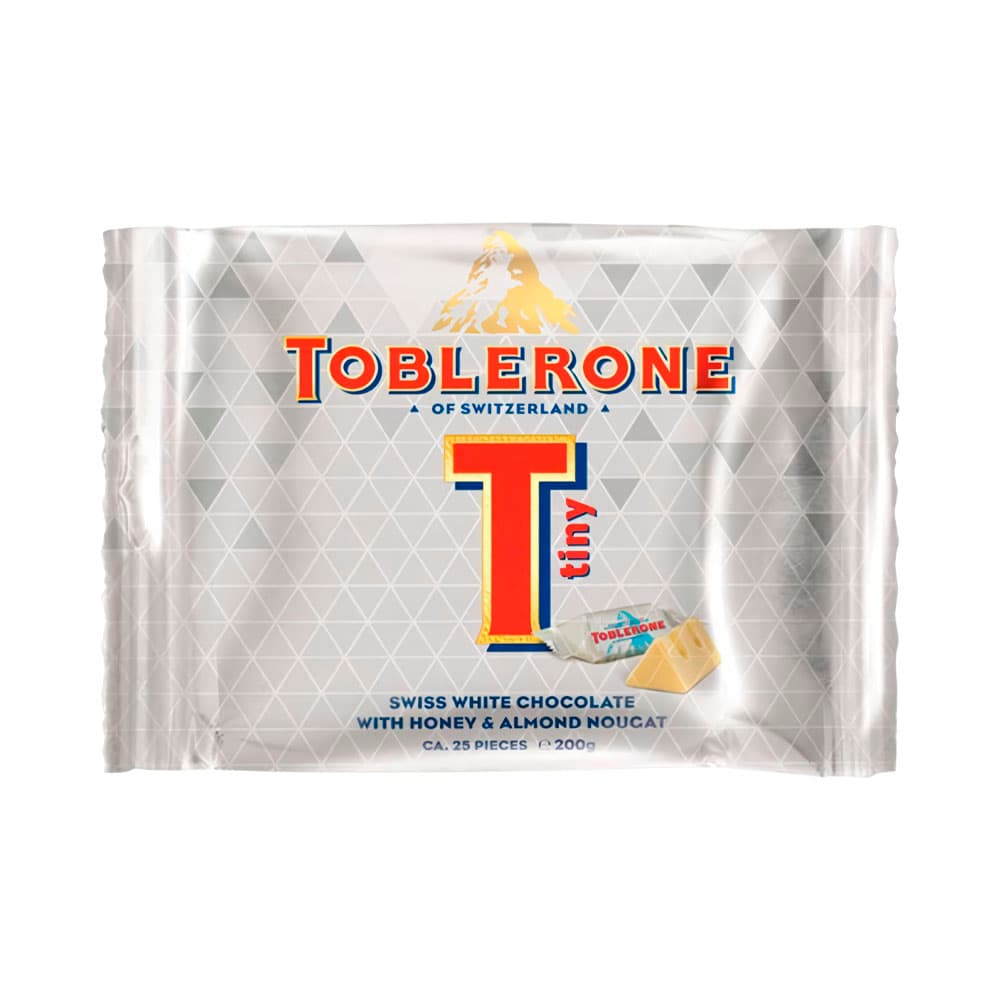 Anúncio: CHOCOLATE TOBLERONE MINIS WHITE 200GR