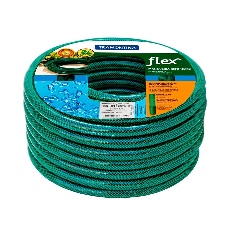 Anúncio: MANGUERA TRAMONTINA VERDE 15M REFORZADA FLEX