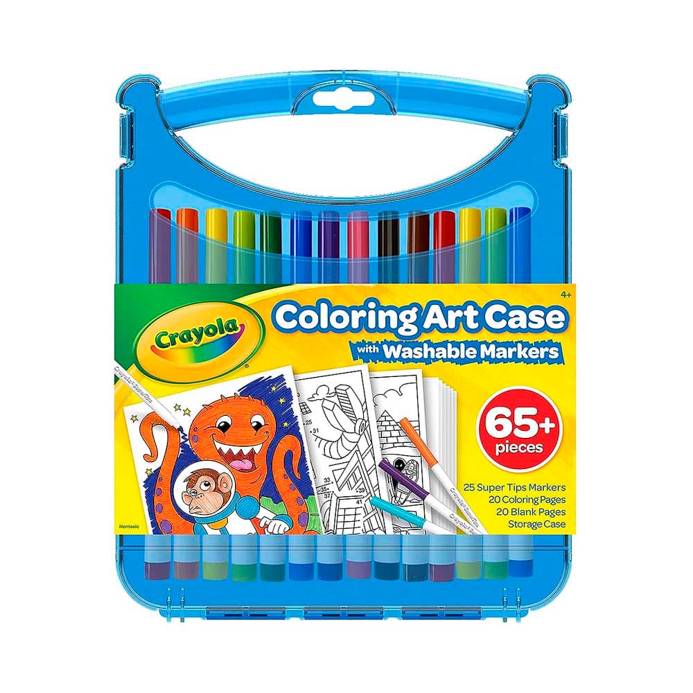Anúncio: KIT ESCOLAR CRAYOLA COLORING ART CASE 04-0377 65 PIEZAS