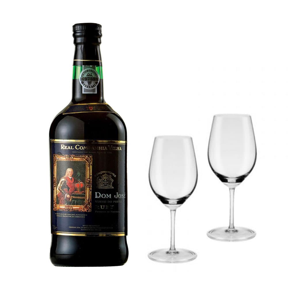 Anúncio: Vino Oporto don Jose Ruby + 2 copas 750ml
