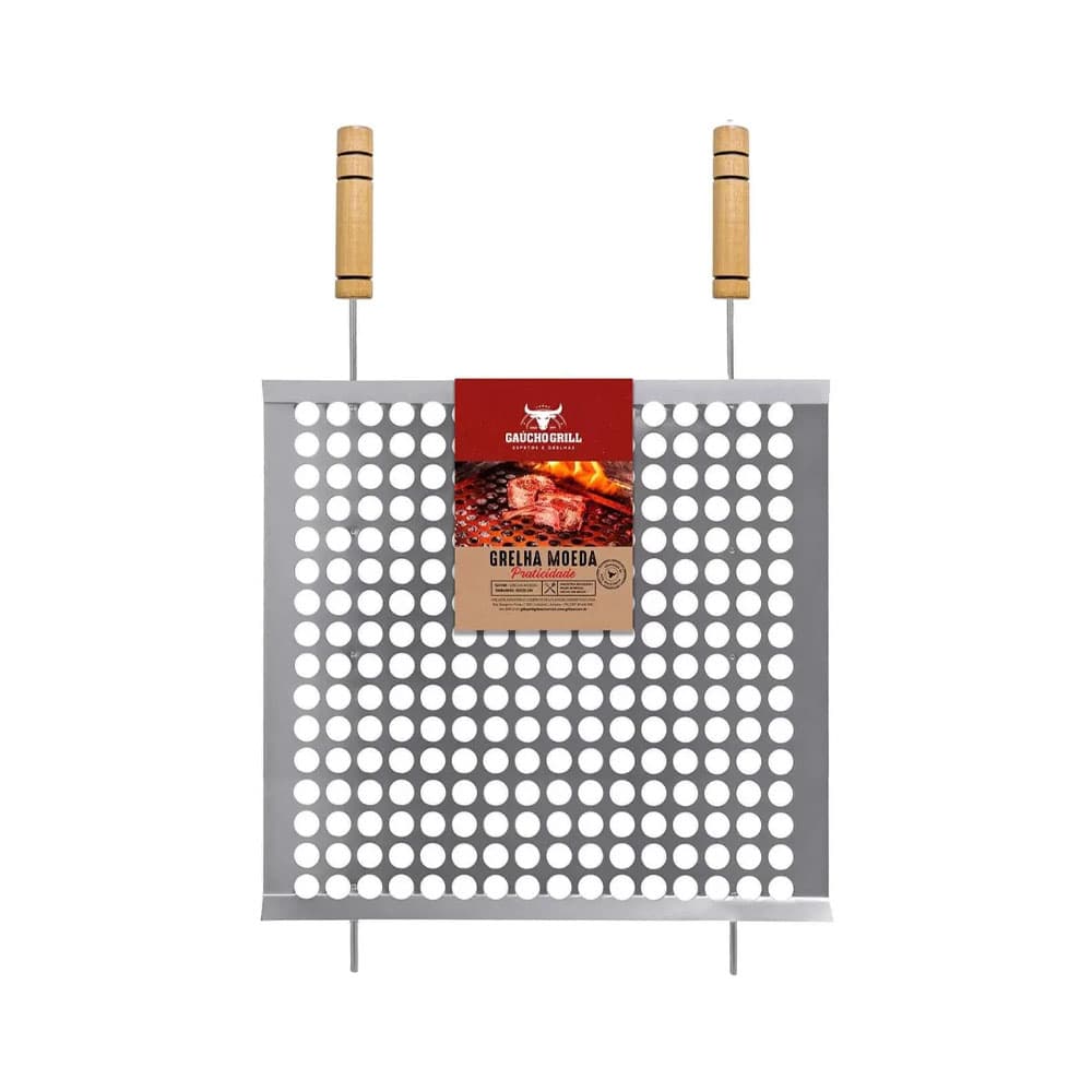 Anúncio: PARRILLA CON REJILLA PARA MONEDAS GRILAZER GAUCHO GRILL 50 X 50 CM