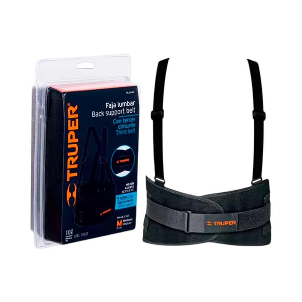 Anúncio: FAJA LUMBAR AJUSTABLE TRUPER 14237 TAMAÑO M