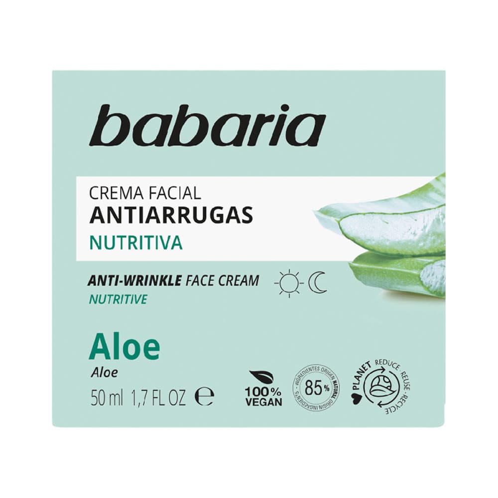 Anúncio: Crema Facial Babaria Anti-Arrugas Aloe 50ml