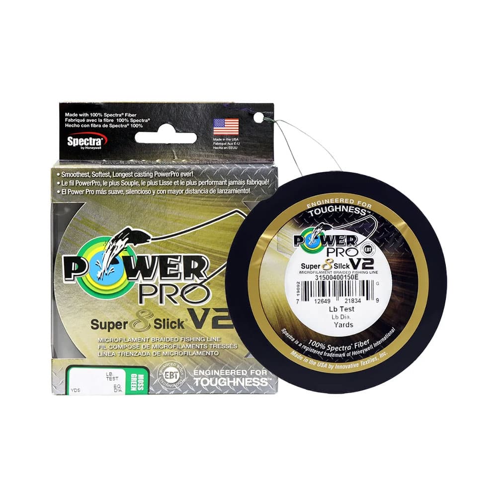 Anúncio: HILO DE PESCA POWER PRO SUPER 8 SLICK V2 9KG 0.23MM 275M GREEN