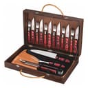 Anúncio: KIT PARA ASADO TRAMONTINA 21198/766 17 PIEZAS ESTUCHE DE MADERA