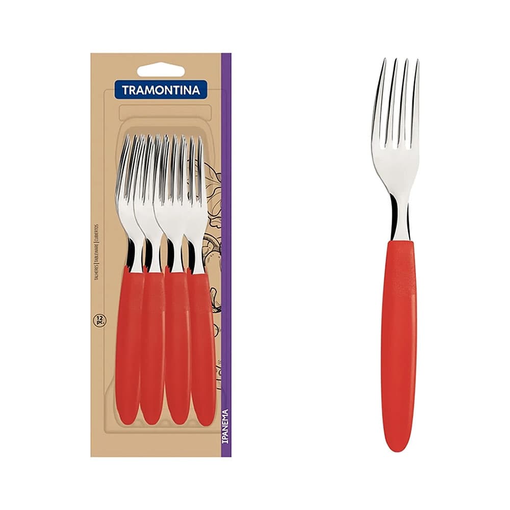 Anúncio: SET DE TENEDORES TRAMONTINA IPANEMA 23362/970 ROJO 12 PIEZAS