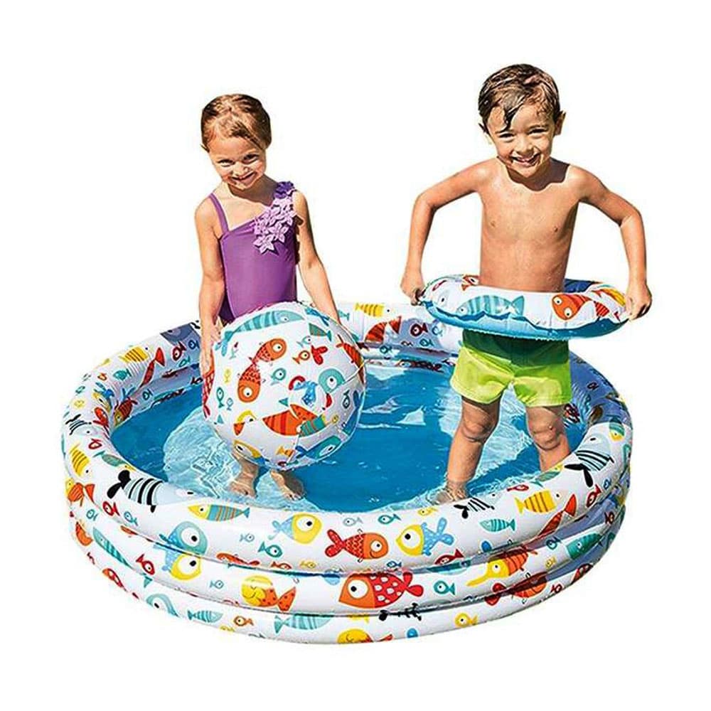 Anúncio: PISCINA INTEX 59469 INFLABLE TRES AROS DE PECES 1.32X0.28M / 200L PARA NIÑOS