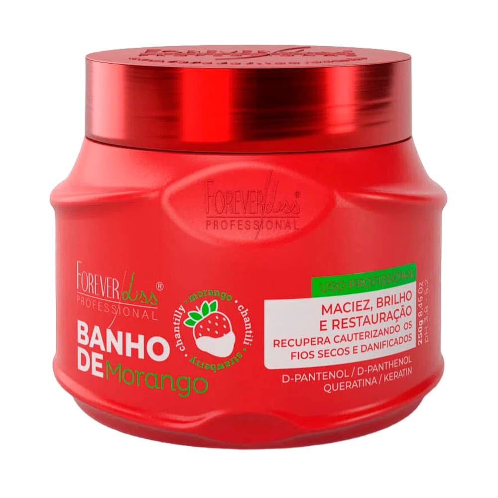 Anúncio: MÁSCARA FOREVER LISS BAÑO DE MORANGO 250GR