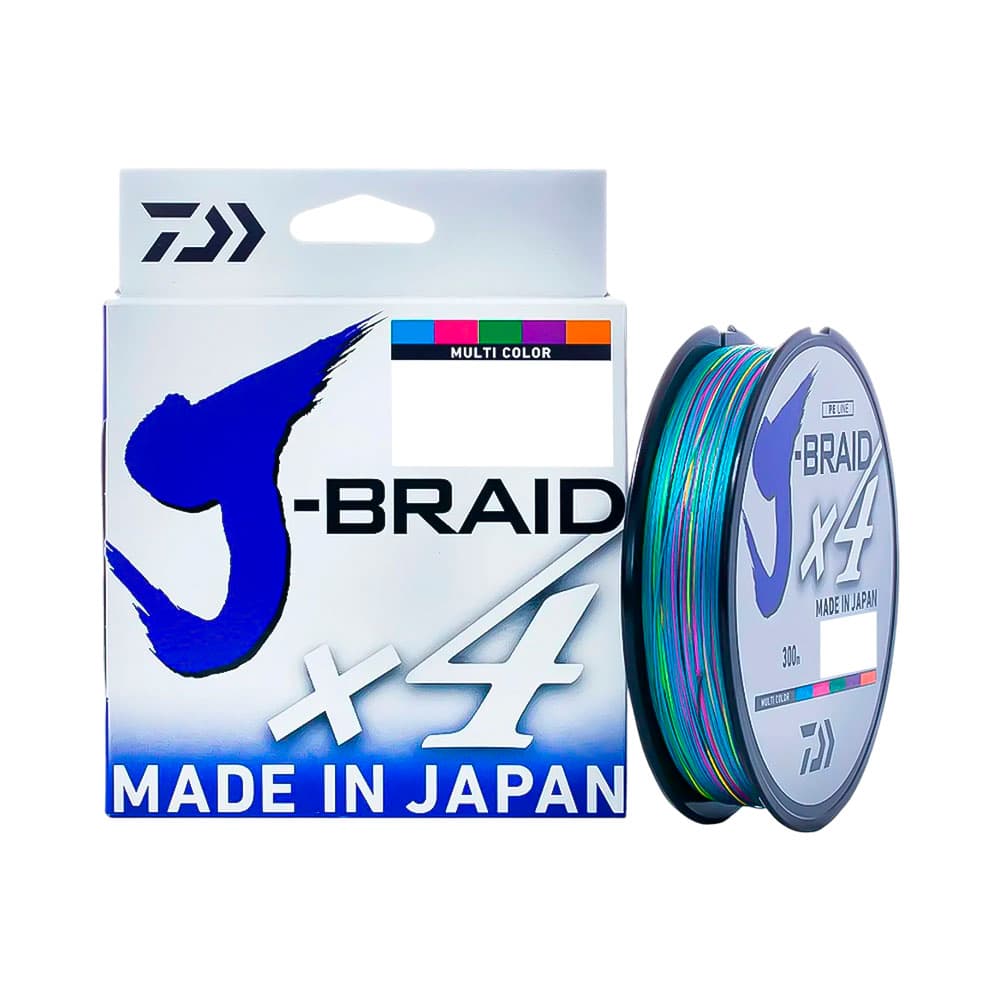 Anúncio: HILO DE PESCA DAIWA J-BRAID 4X 18.14KG 0.29MM 300M MULTICOLOR