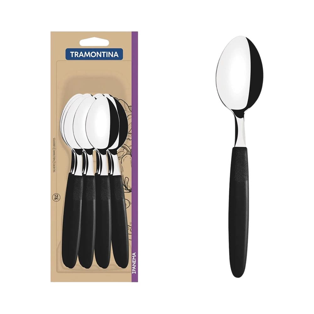 Anúncio: SET DE CUCHARAS TRAMONTINA IPANEMA 23363/900 NEGRO 12 PIEZAS