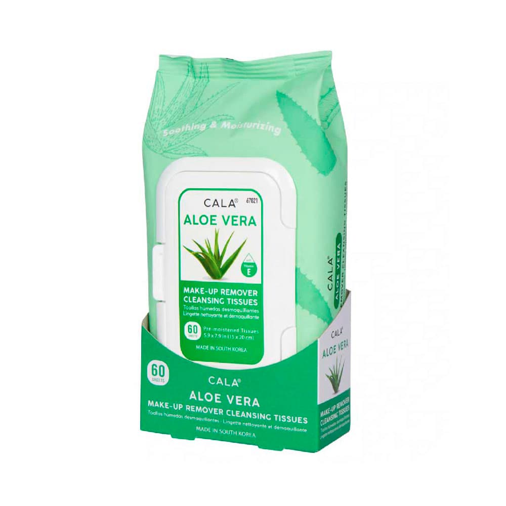 Anúncio: TOALLITA DESMAQUILLANTE CALA ALOE VERA 60 PIEZAS