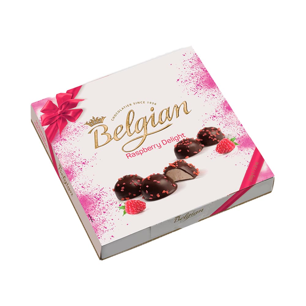 Anúncio: CHOCOLATE THE BELGIAN RASPBERRY DELIGHT 200GR