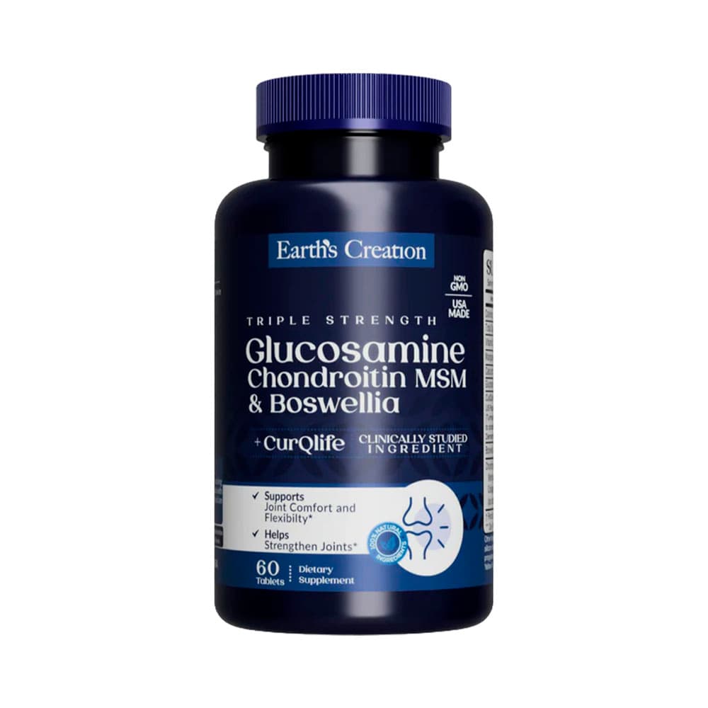Anúncio: Glucosamine Chondroitin Earth's Creation +Boswellia 60 Tabs